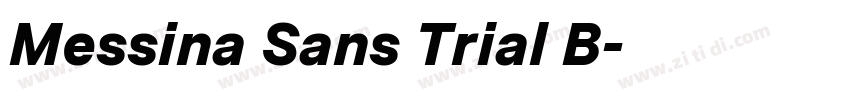 Messina Sans Trial B字体转换